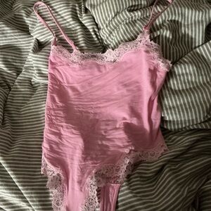 SKIMS Pink Bodysuit
